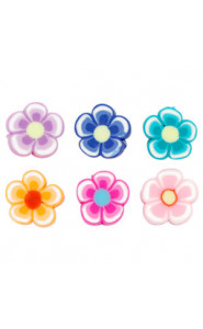 Katsuki beads 10mm Flower Multicolour